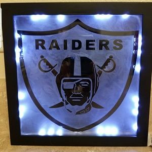 Raiders Etched Light Box